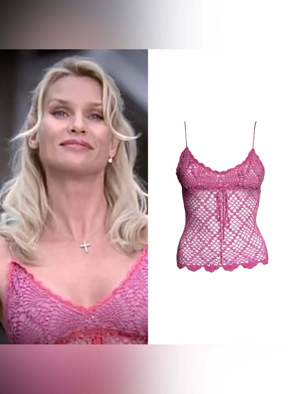 Crochet Fishnet Beaded Camisole As Seen On Edie Britt On Desperate Housewives